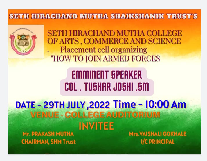 Events – Seth Hirachand Mutha College of Arts, Commerce  Science