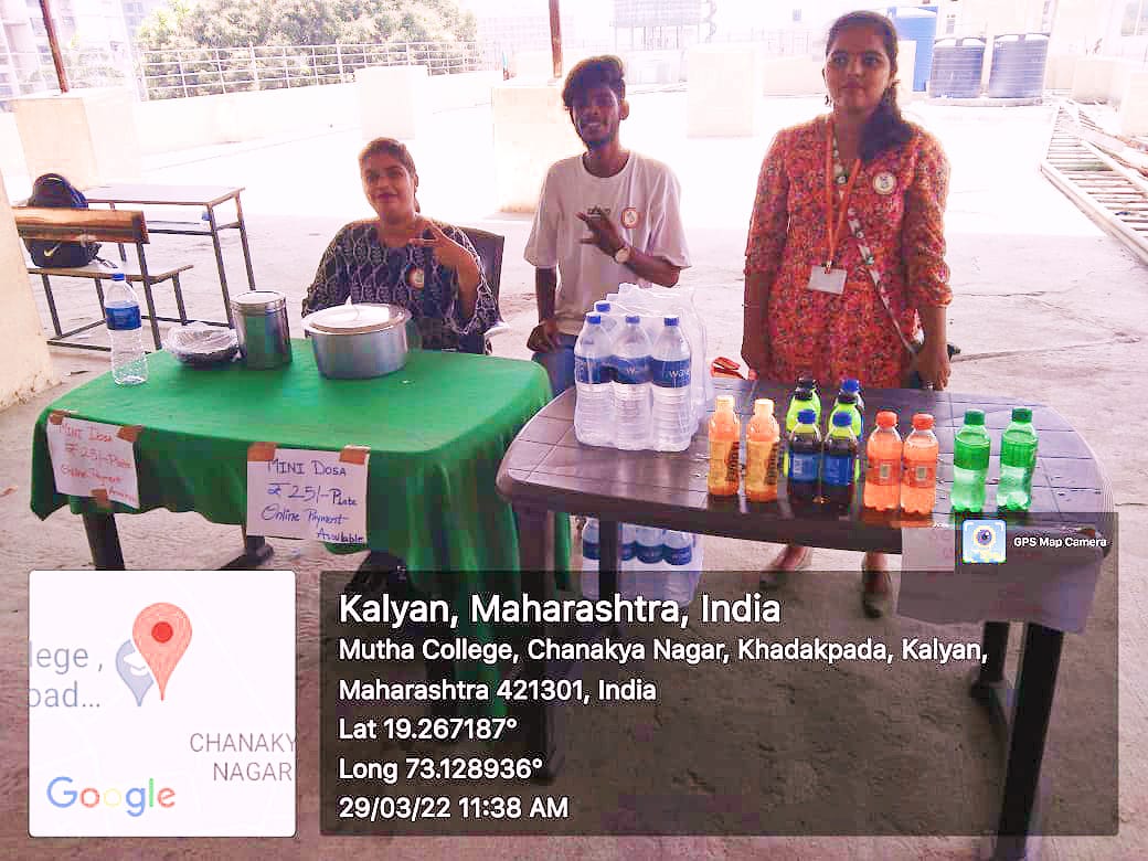 Annapurna yojana program was organized by DLLE on 29/3/22 to boost confidence among the students by allowing them put food stalls and sell food at cheaper rates.
