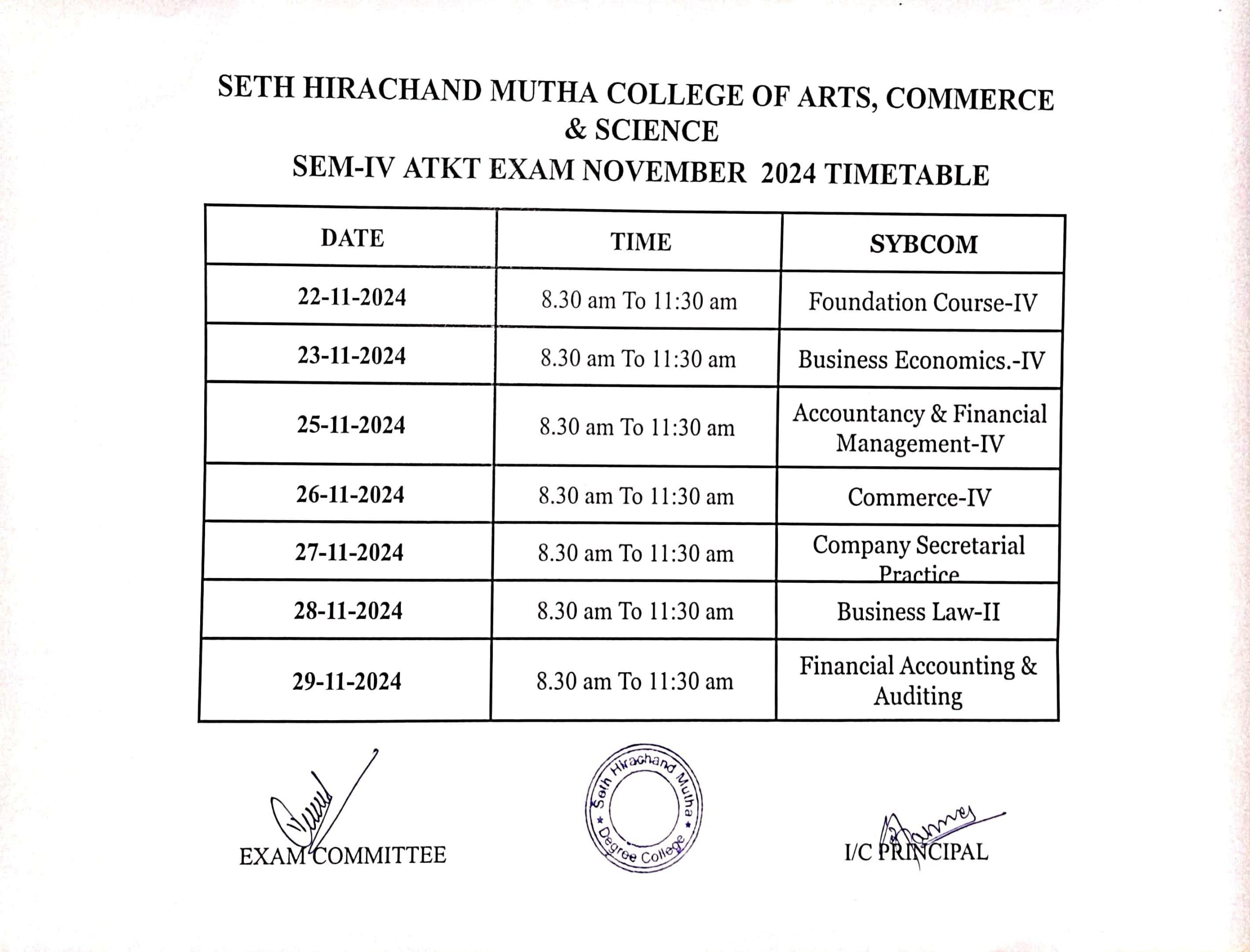 time table (1)