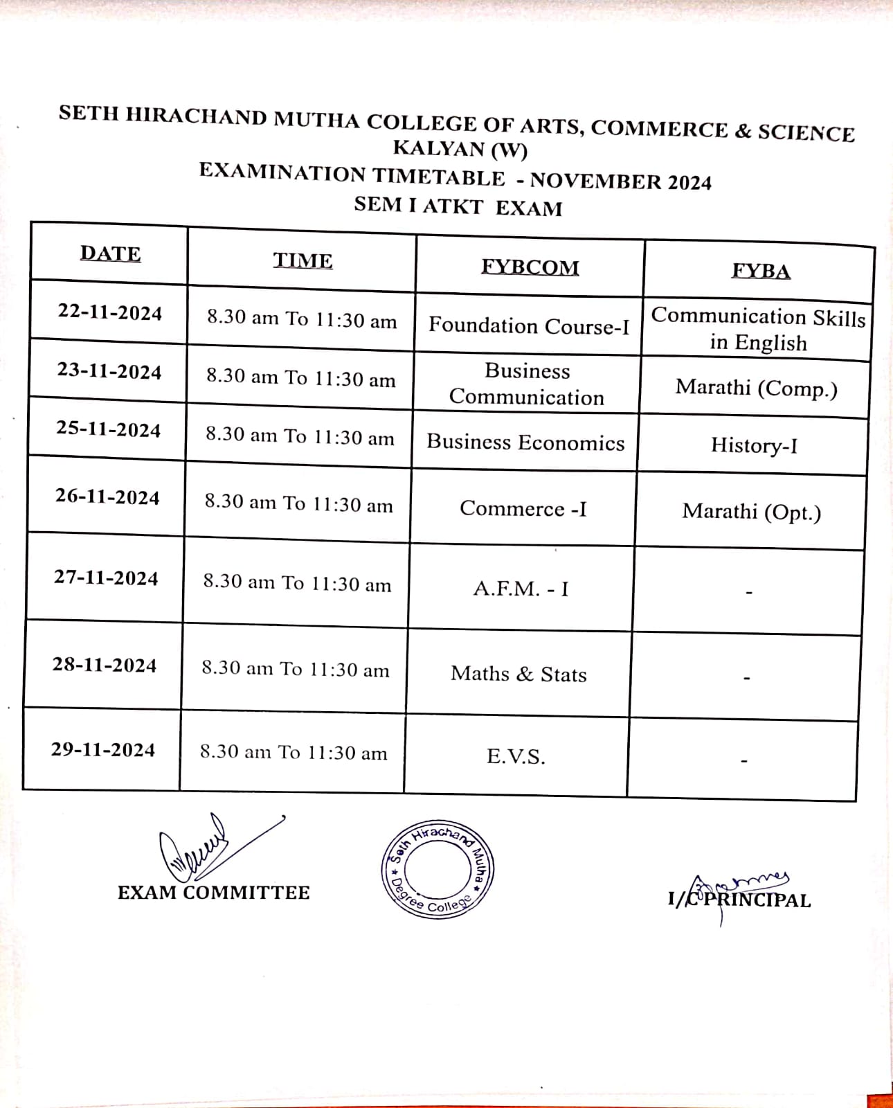 time table (3)