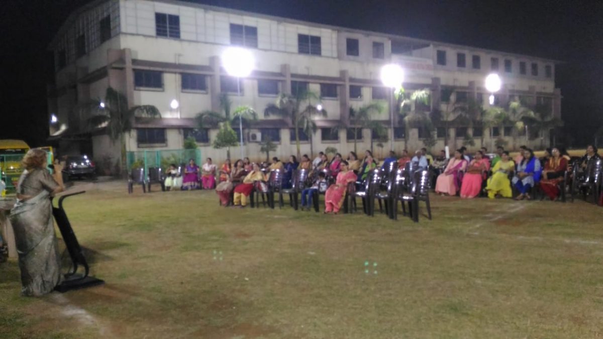 College had arranged get together for teaching and non teaching staff in college campus on 20/02/2020. Staff enjoyed by playing games and danced on the folk songs.