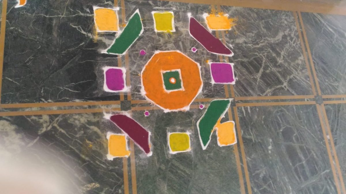 National Science Day was celebrated on 28/02/2020. On this occasion competition of Rangoli based on Botanical diagrams was organized.